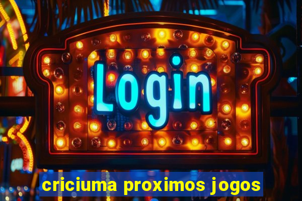 criciuma proximos jogos